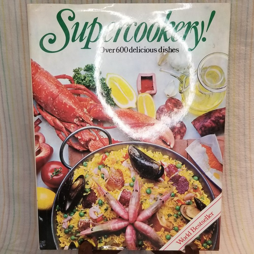 Vintage 1985 "Supercookery! Over 600 Delicious Dishes" Mashall Cavendish Recipes
